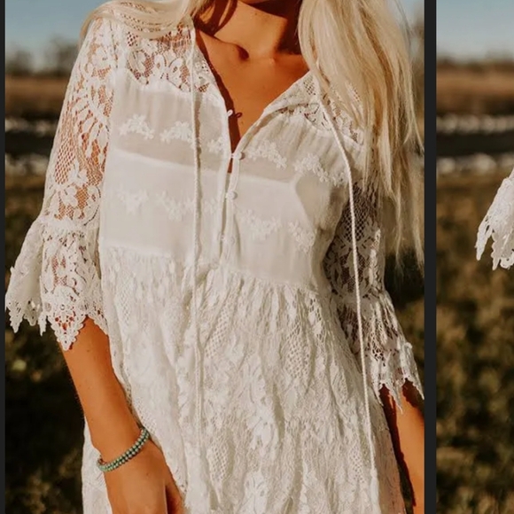 Impressions, white, 1x lace dress - Picture 8 of 12